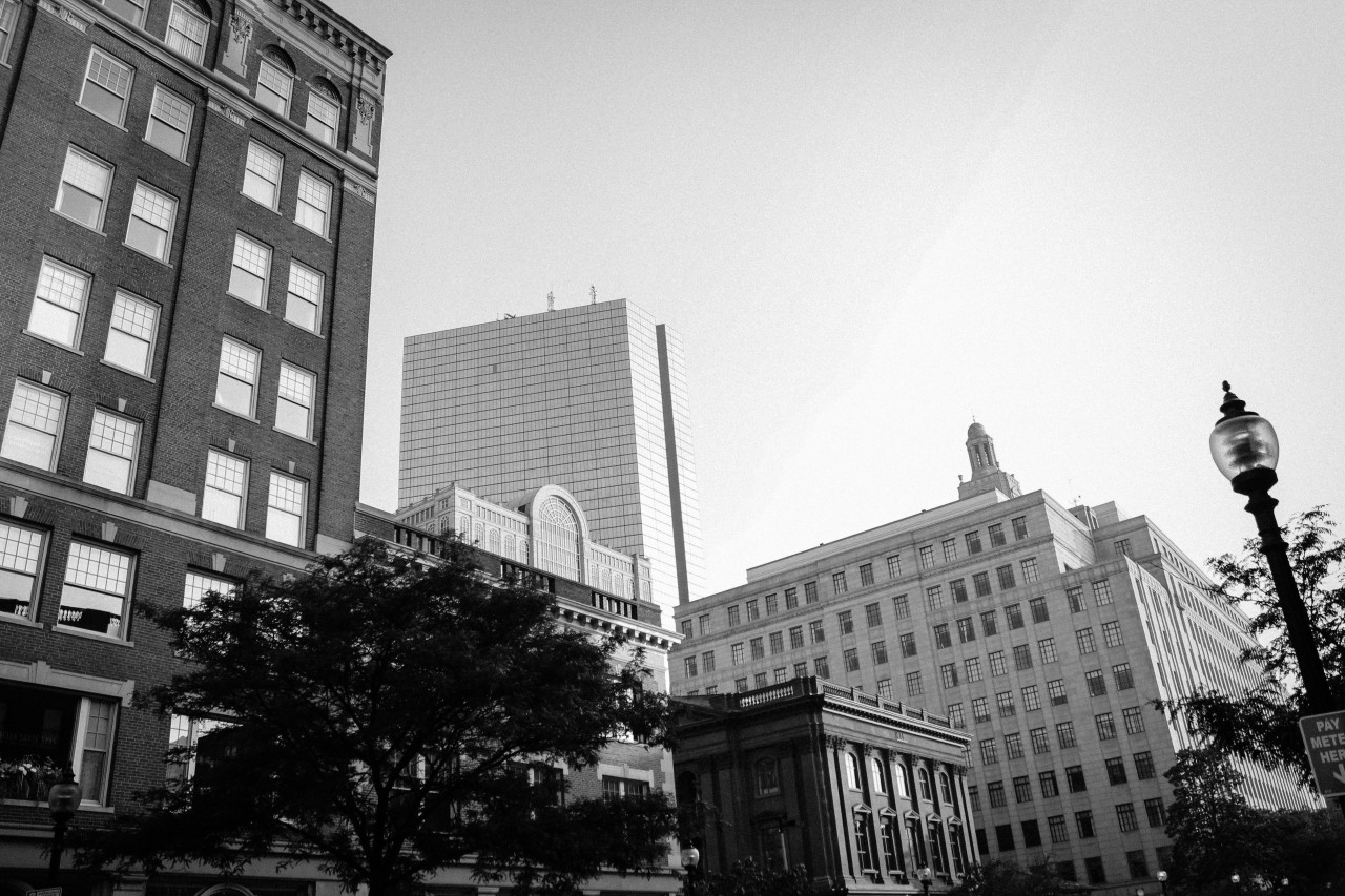 newbury street & charles river, boston