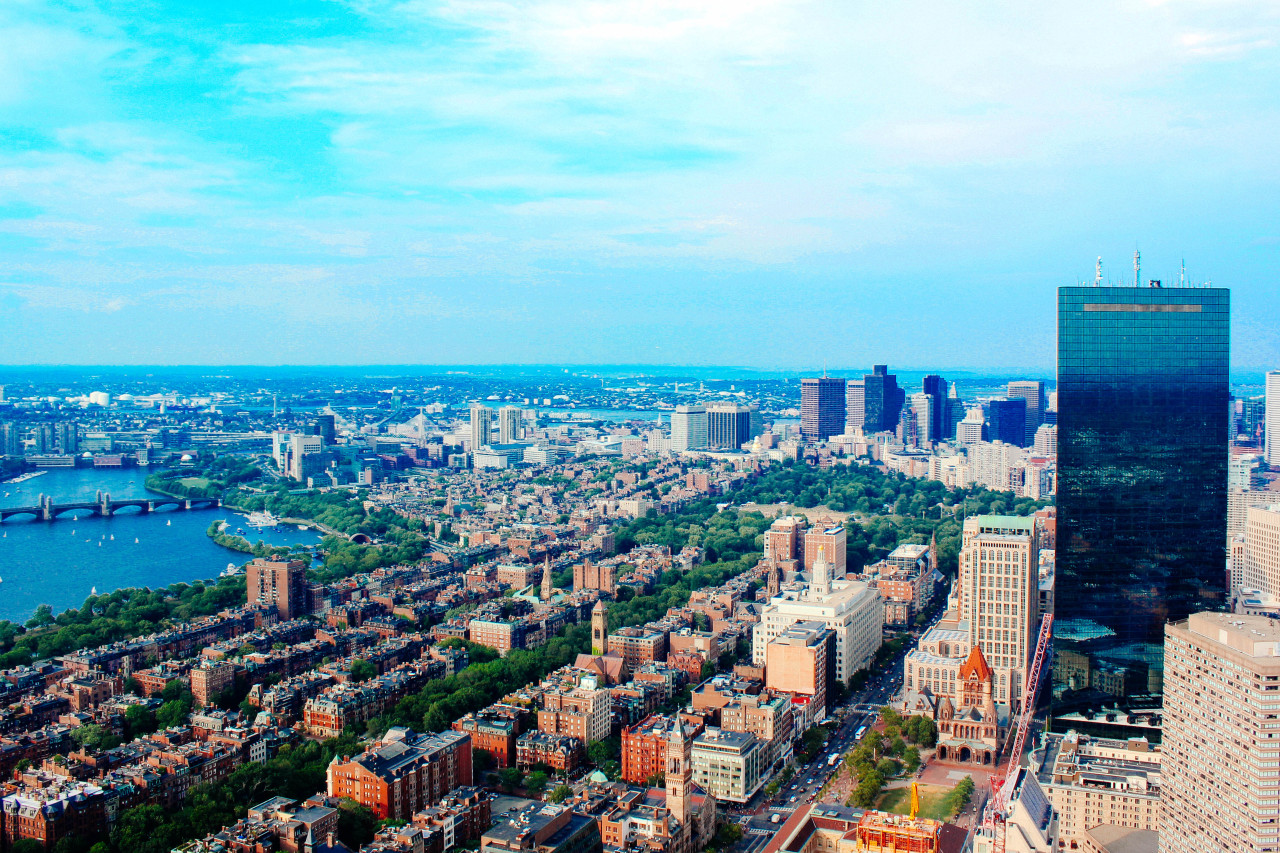 harvard bridge & back bay, boston